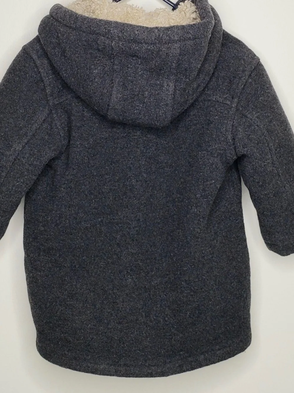 GAP Kids Charcoal Gray Hooded Toggle Pea Coat Size 18-24 Months